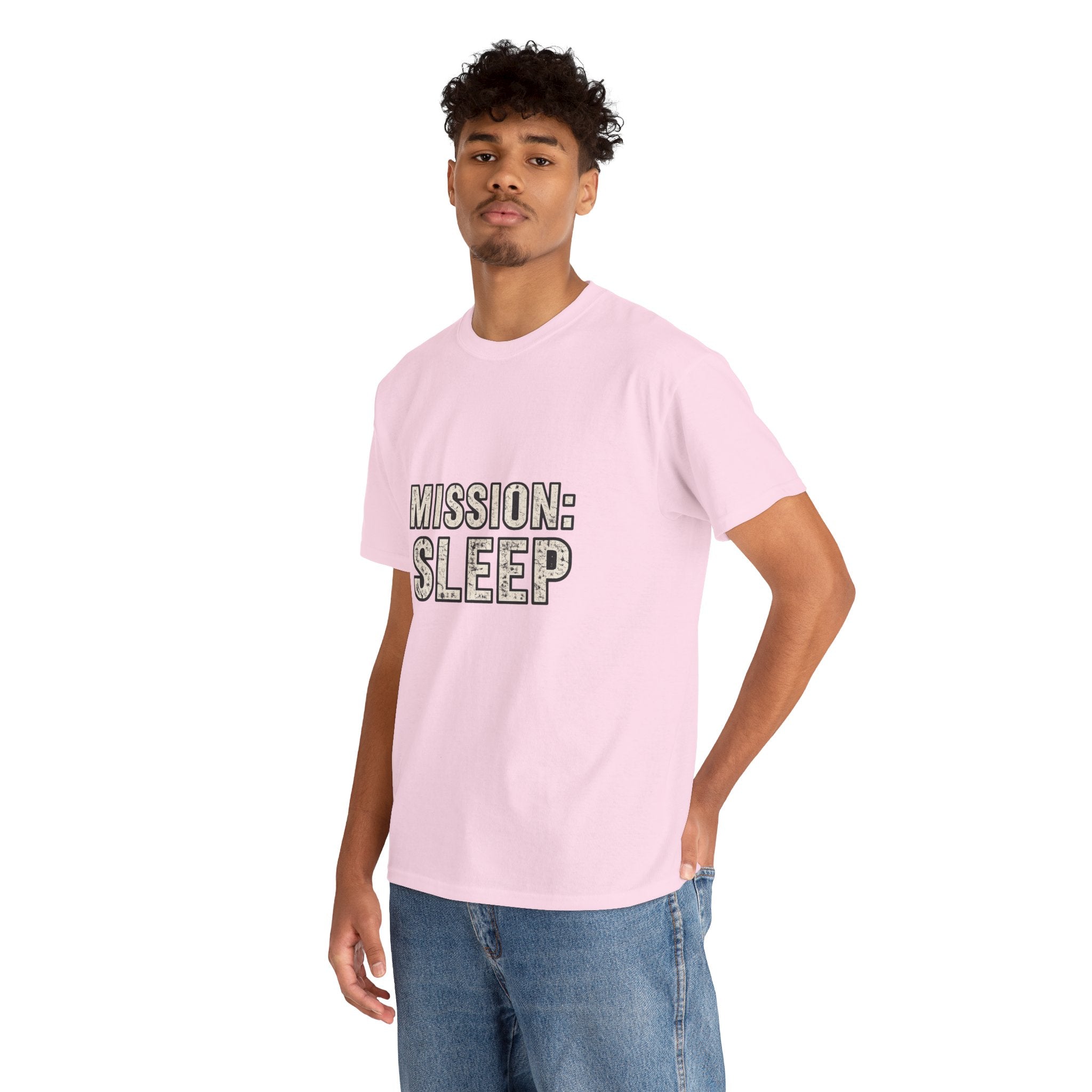 SLEEPWEAR COLLECTION :Unisex ( MISSION SLEEP) Heavy Cotton Tee