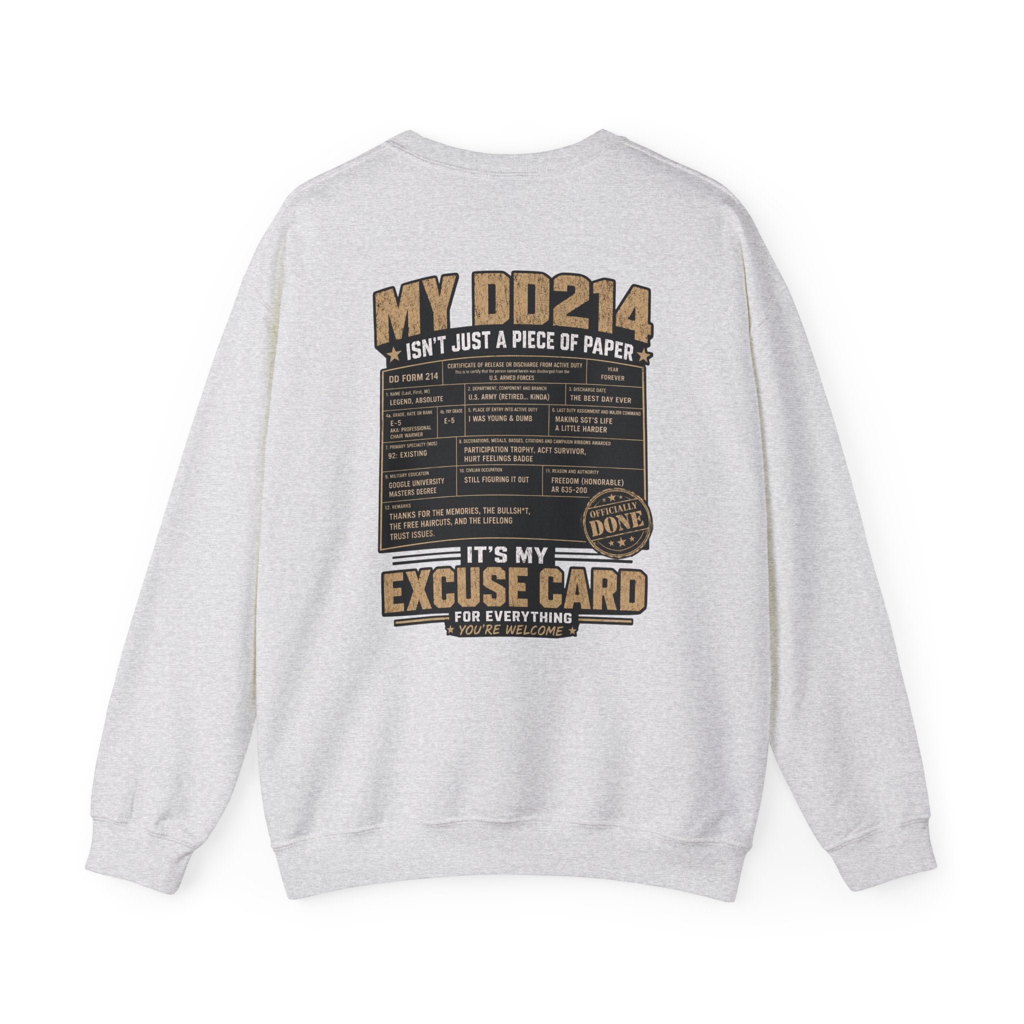 Unisex DD214 Crewneck Sweatshirt