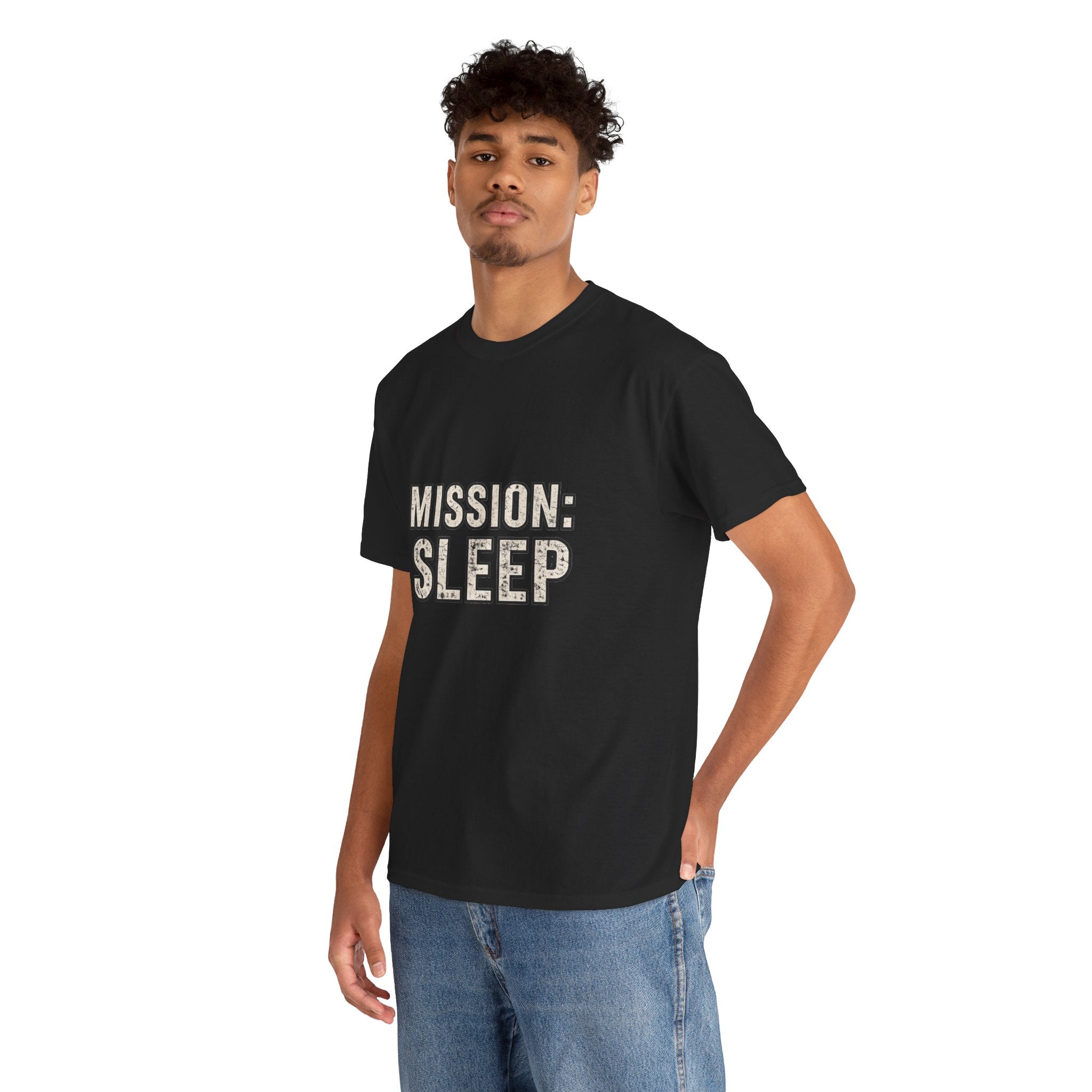 SLEEPWEAR COLLECTION :Unisex ( MISSION SLEEP) Heavy Cotton Tee