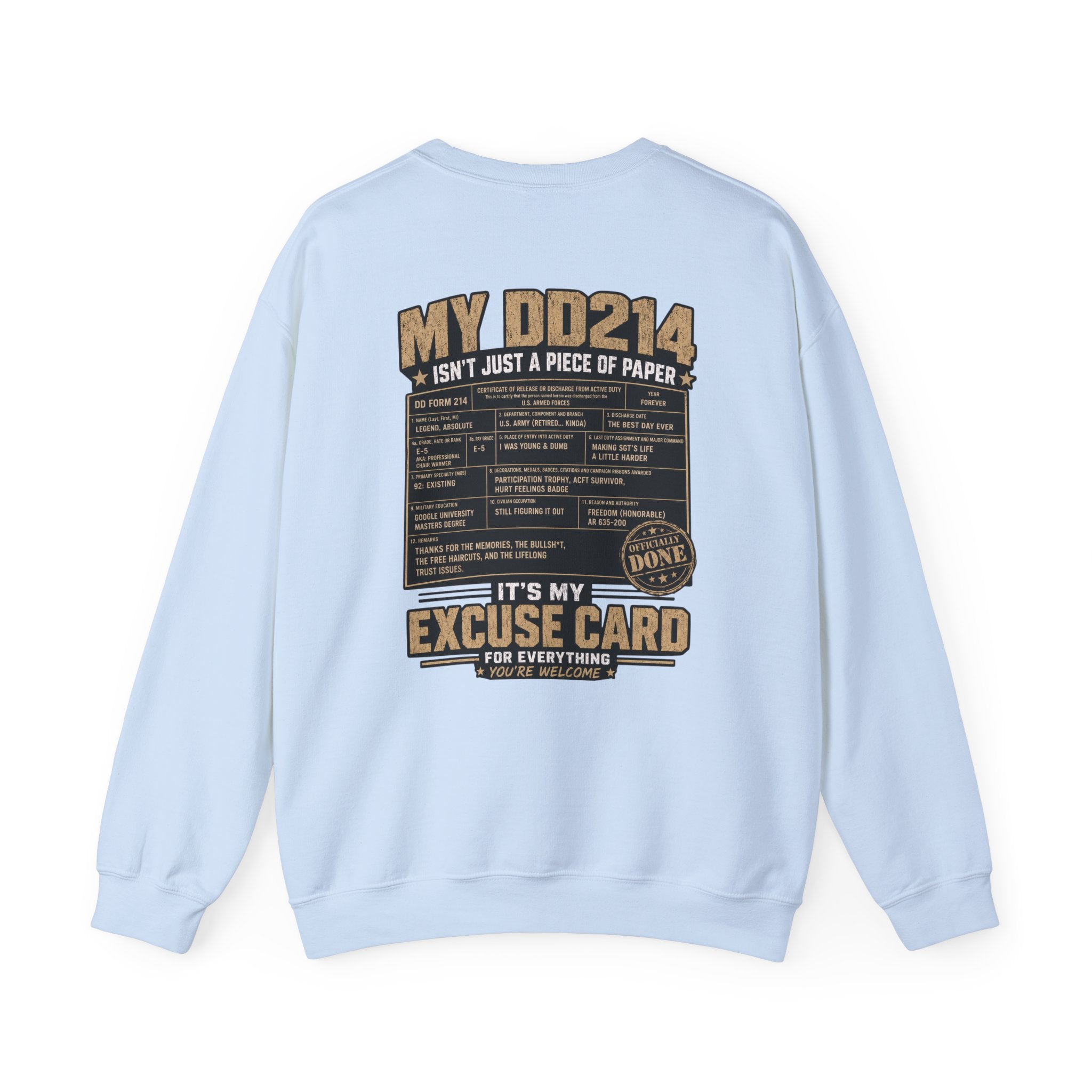 Unisex DD214 Crewneck Sweatshirt
