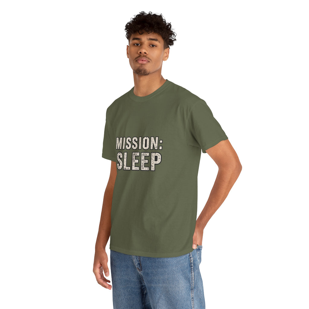 SLEEPWEAR COLLECTION :Unisex ( MISSION SLEEP) Heavy Cotton Tee