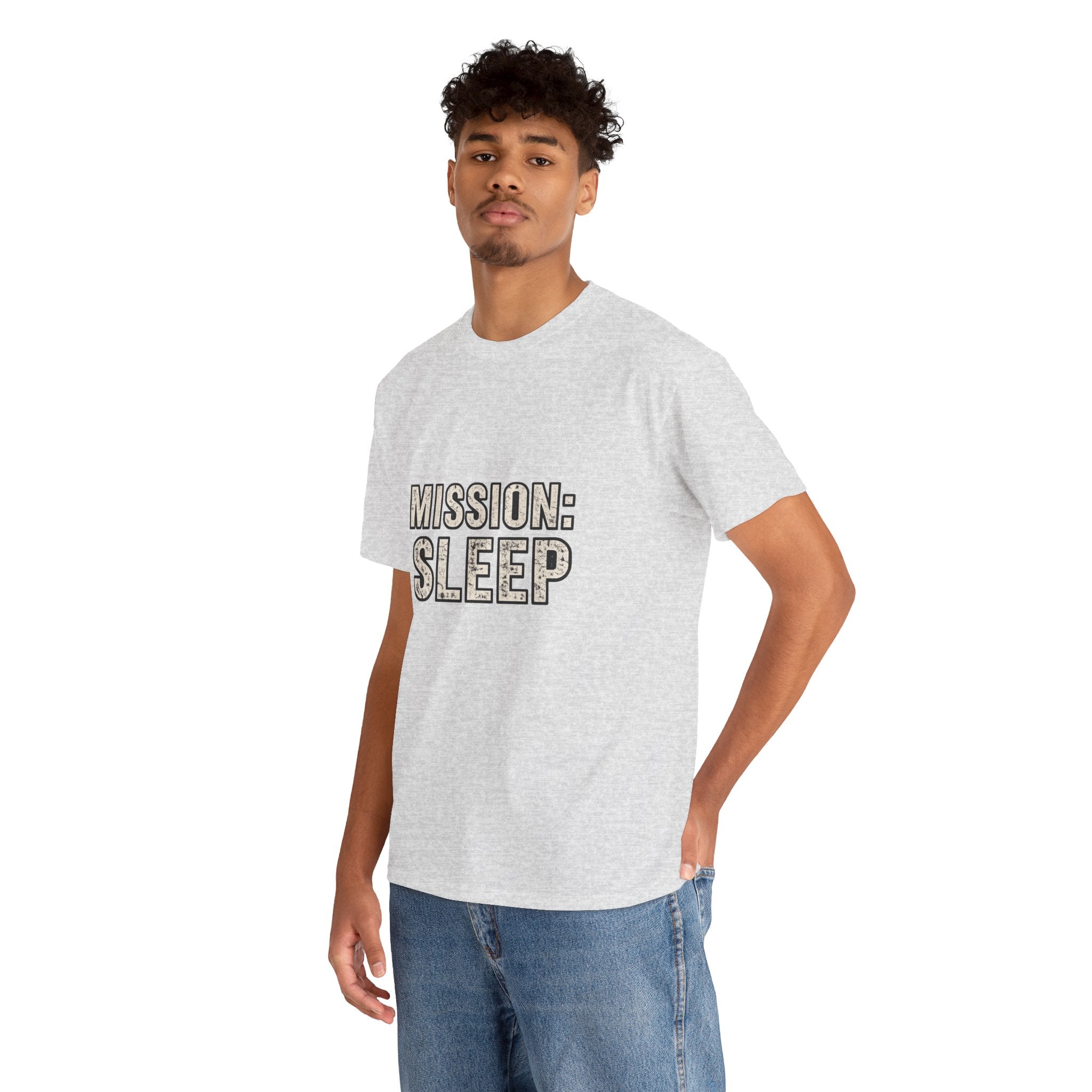 SLEEPWEAR COLLECTION :Unisex ( MISSION SLEEP) Heavy Cotton Tee
