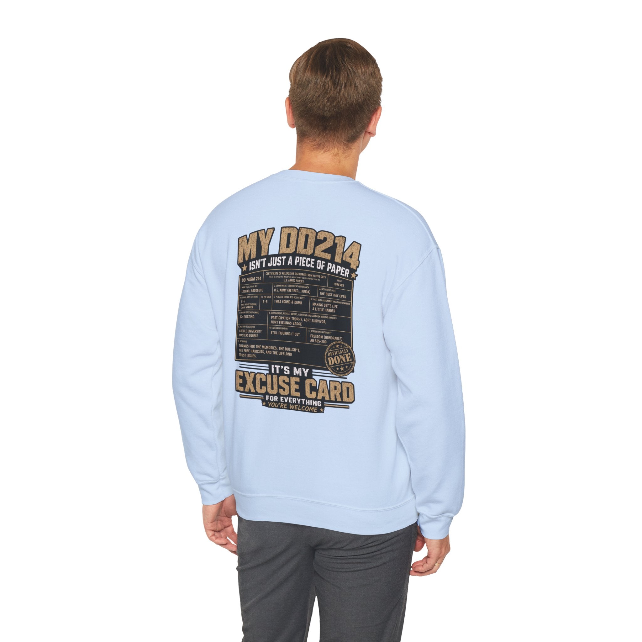 Unisex DD214 Crewneck Sweatshirt