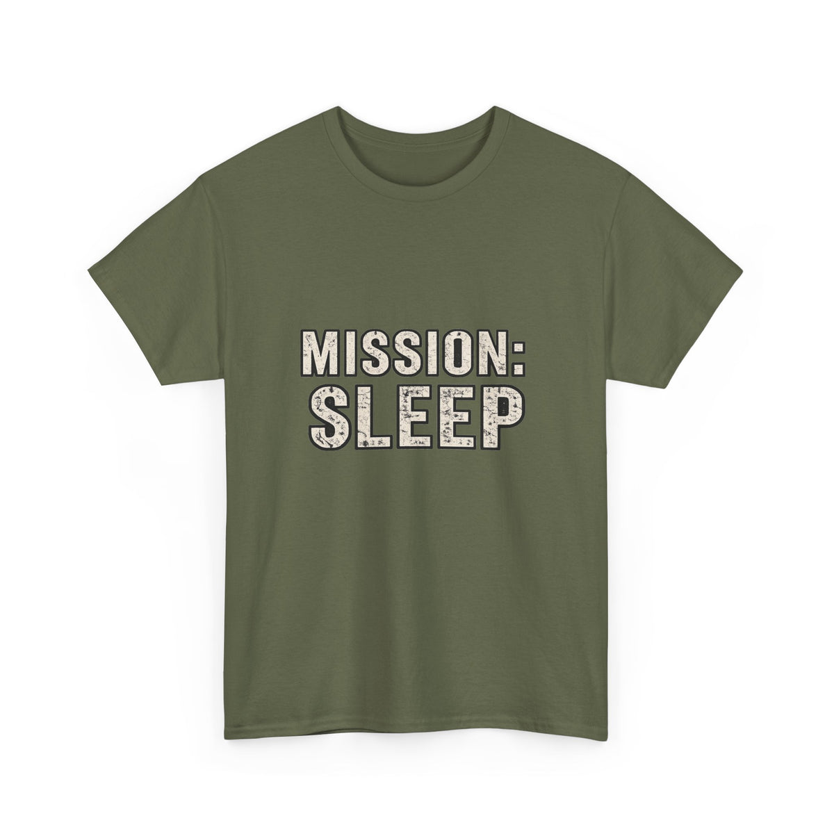 SLEEPWEAR COLLECTION :Unisex ( MISSION SLEEP) Heavy Cotton Tee