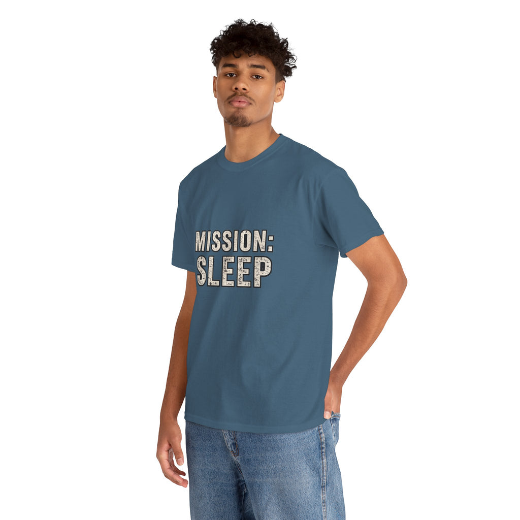 SLEEPWEAR COLLECTION :Unisex ( MISSION SLEEP) Heavy Cotton Tee