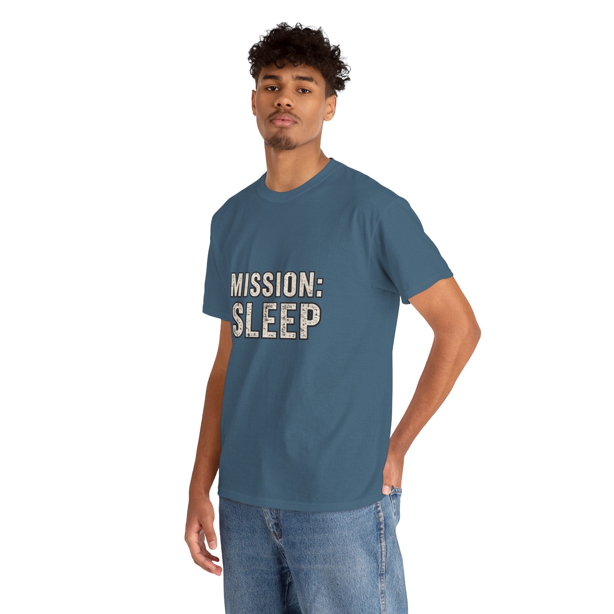 SLEEPWEAR COLLECTION :Unisex ( MISSION SLEEP) Heavy Cotton Tee