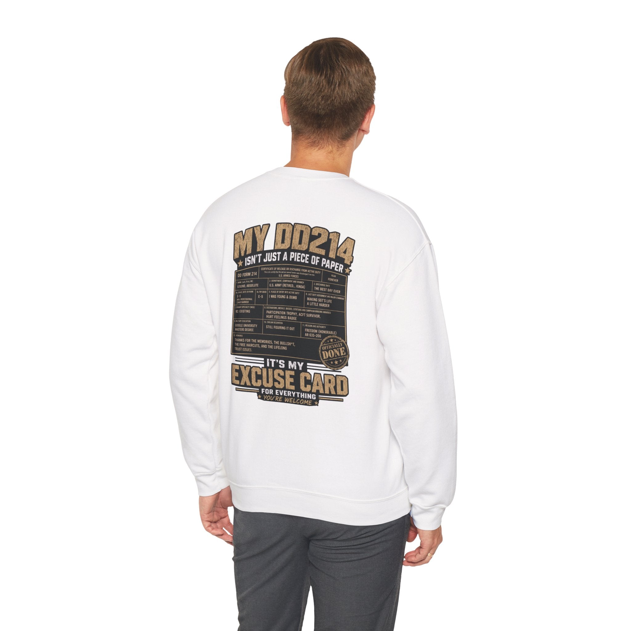 Unisex DD214 Crewneck Sweatshirt