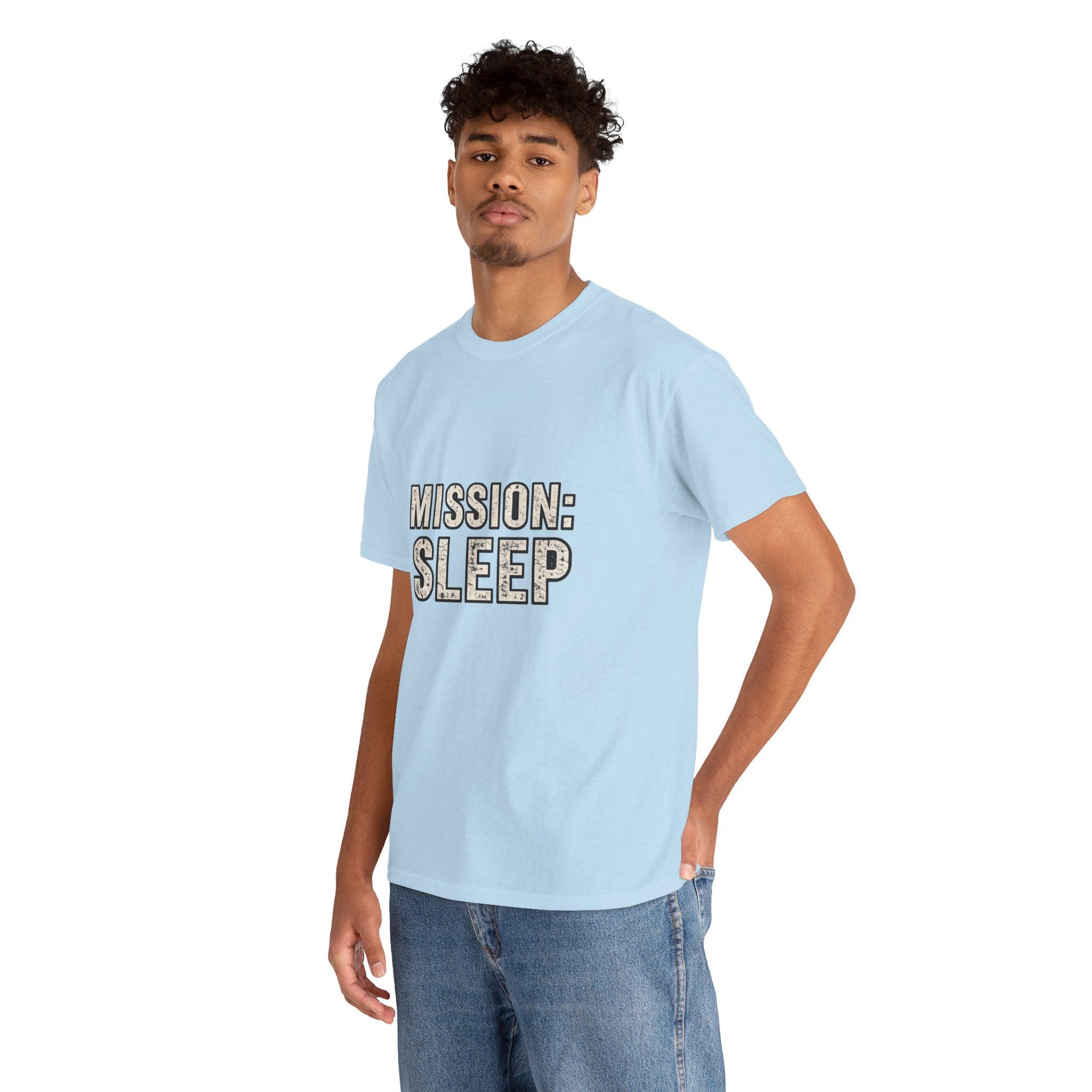 SLEEPWEAR COLLECTION :Unisex ( MISSION SLEEP) Heavy Cotton Tee