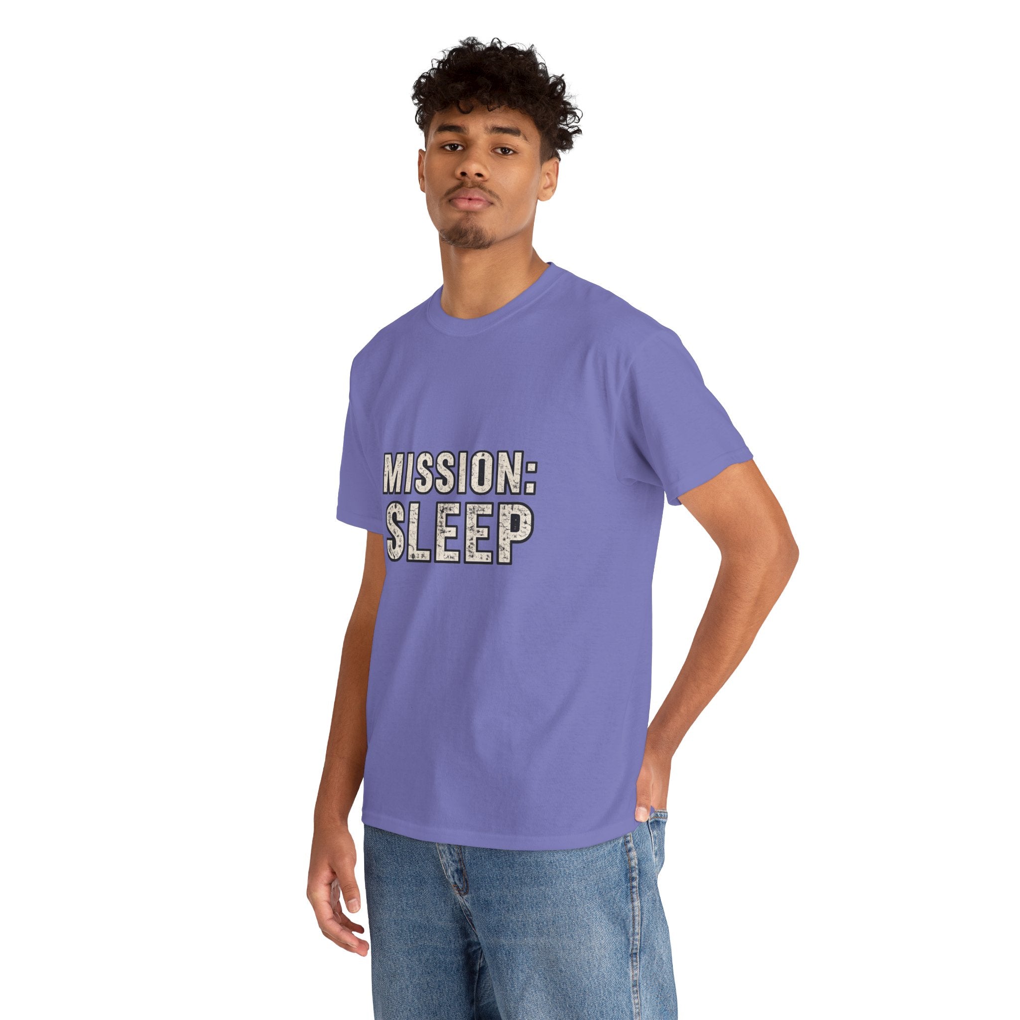 SLEEPWEAR COLLECTION :Unisex ( MISSION SLEEP) Heavy Cotton Tee