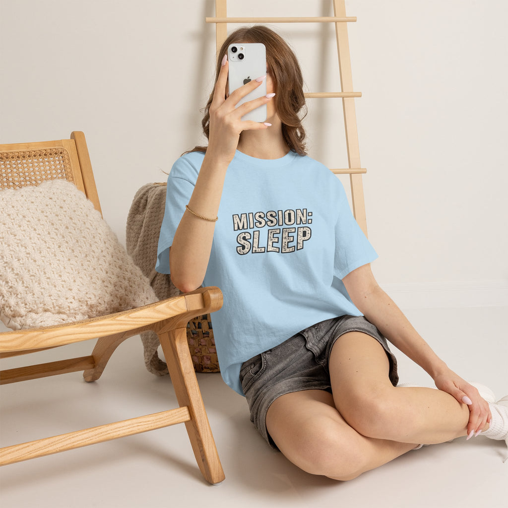 SLEEPWEAR COLLECTION :Unisex ( MISSION SLEEP) Heavy Cotton Tee