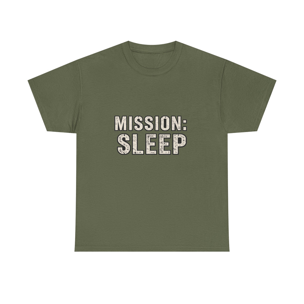SLEEPWEAR COLLECTION :Unisex ( MISSION SLEEP) Heavy Cotton Tee