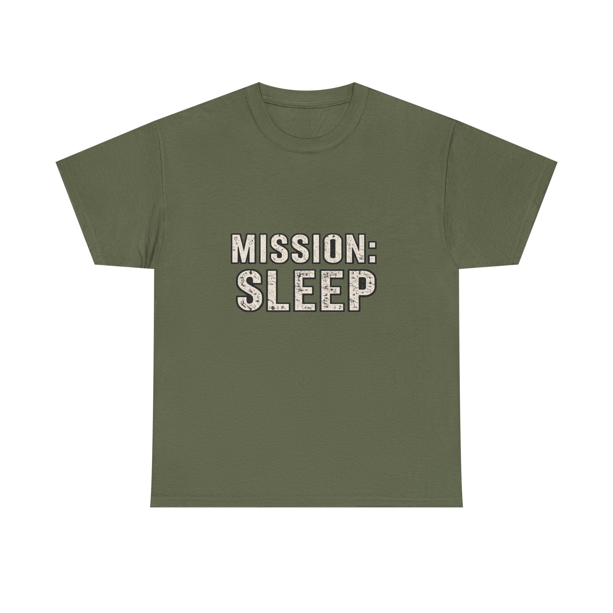 SLEEPWEAR COLLECTION :Unisex ( MISSION SLEEP) Heavy Cotton Tee